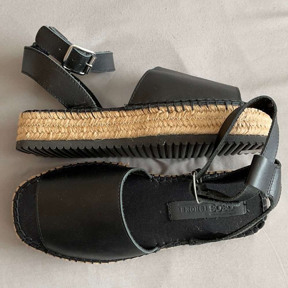 Black strappy sandals
